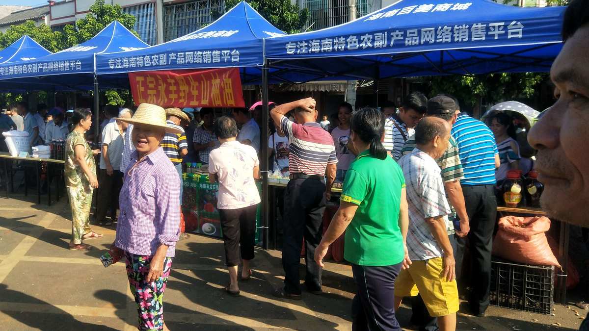 《爱心扶贫大集市百场百家》海南定安龙门专场开市了 - 美篇